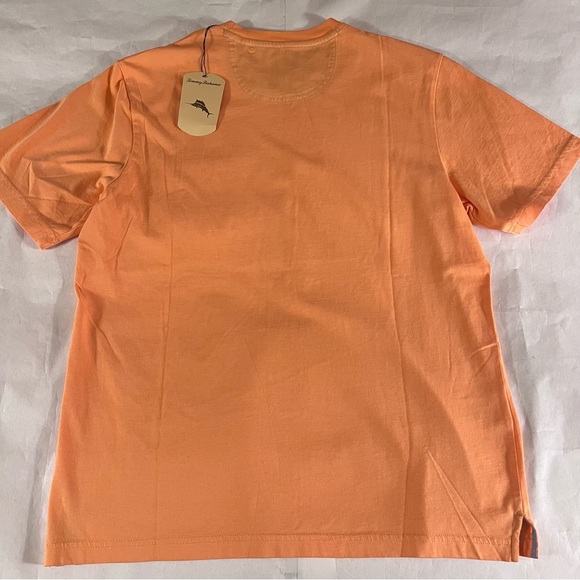 Tommy Bahama Crewneck Short Sleeve T-Shirt Size Small Fresh Start Orange - Picture 2 of 8
